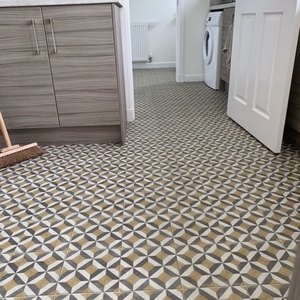 Pattern Vinyl Fitted To Kitchen