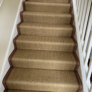 Sisal Fitted To Stairs With Edging