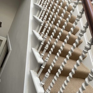 Sisal Flooring Fitted On Stairs