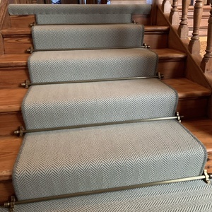 Stairs Rods Fitted On To Stairs