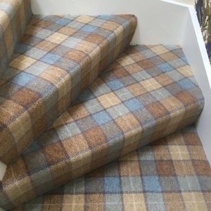 Tartan Flooring Fitted To Stairs
