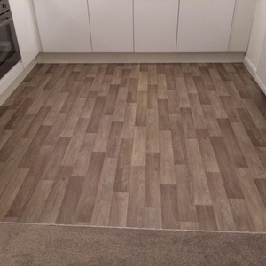 Vinyl Flooring Fitted To Kitchen